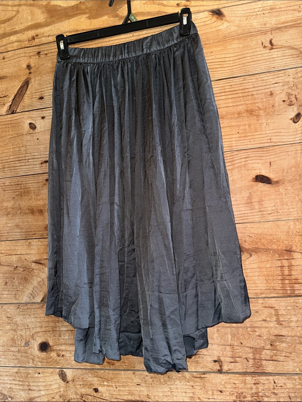 NWT Philosophy Charcoal Women's Pleated Midi Skirt